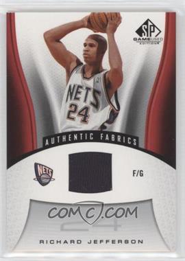 2006-07 SP Game Used Edition - [Base] #159 - Authentic Fabrics - Richard Jefferson