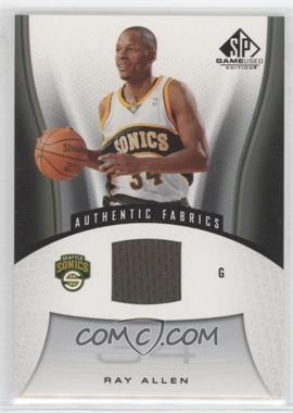 2006-07 SP Game Used Edition - [Base] #188 - Authentic Fabrics - Ray Allen