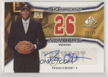 2006-07 SP Game Used Edition - Significant Numbers #SN-PO - Patrick O'Bryant /26