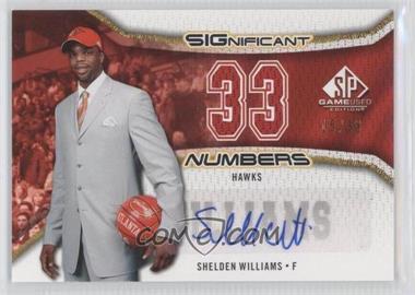 2006-07 SP Game Used Edition - Significant Numbers #SN-SW - Shelden Williams /38