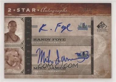 2006-07 SP Signature Edition - 2 Star Autographs #2SA-FJ - Randy Foye, Mike James /25