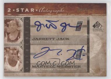 2006-07 SP Signature Edition - 2 Star Autographs #2SA-JW - Jarrett Jack, Martell Webster /25 [EX to NM]
