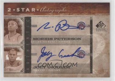 2006-07 SP Signature Edition - 2 Star Autographs #2SA-PG - Morris Peterson, Joey Graham /25