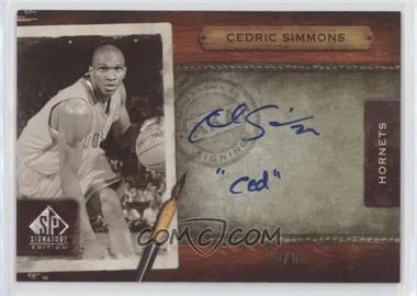 2006-07 SP Signature Edition - AKA Signings #AKA-CS - Cedric Simmons /50