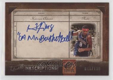 2006-07 SP Signature Edition - Inkredible Inkscriptions #INK-HA - Hassan Adams /100