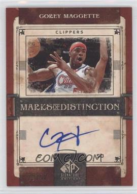 2006-07 SP Signature Edition - Marks of Distinction #MD-CM - Corey Maggette /50