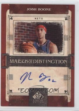 2006-07 SP Signature Edition - Marks of Distinction #MD-JB - Josh Boone /50