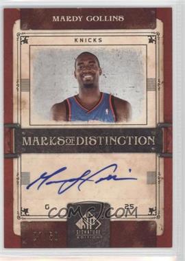 2006-07 SP Signature Edition - Marks of Distinction #MD-MC - Mardy Collins /50
