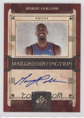 2006-07 SP Signature Edition - Marks of Distinction #MD-MC - Mardy Collins /50