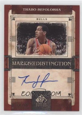 2006-07 SP Signature Edition - Marks of Distinction #MD-TS - Thabo Sefolosha /50