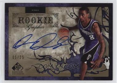 2006-07 SP Signature Edition - Rookie GRAPHiti - Gold #RG-QD - Quincy Douby /25