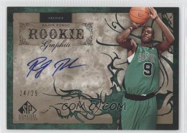 2006-07 SP Signature Edition - Rookie GRAPHiti - Gold #RG-RR - Rajon Rondo /25