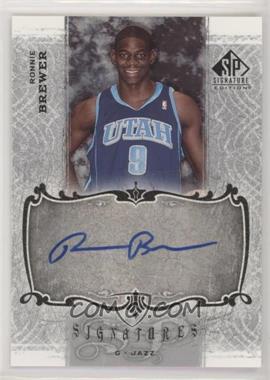 2006-07 SP Signature Edition - Signatures #SPS-BR - Ronnie Brewer