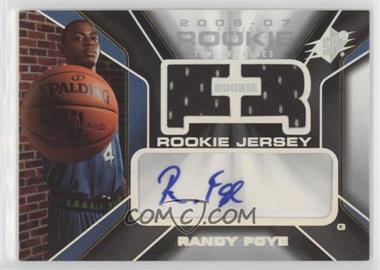 2006-07 SPx - [Base] #127 - Rookie Auto Jersey - Randy Foye /299