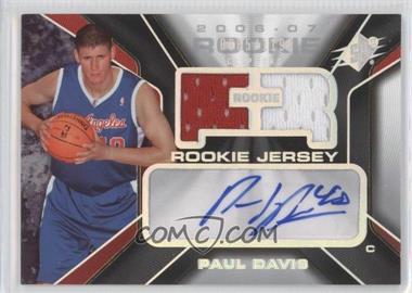 2006-07 SPx - [Base] #128 - Rookie Auto Jersey - Paul Davis /1199