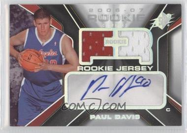 2006-07 SPx - [Base] #128 - Rookie Auto Jersey - Paul Davis /1199