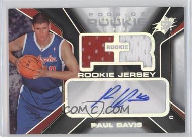 2006-07 SPx - [Base] #128 - Rookie Auto Jersey - Paul Davis /1199