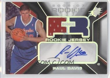 2006-07 SPx - [Base] #128 - Rookie Auto Jersey - Paul Davis /1199