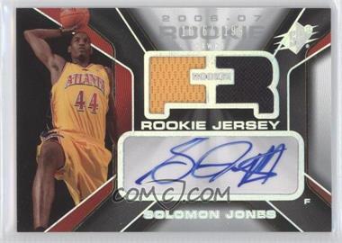 2006-07 SPx - [Base] #129 - Rookie Auto Jersey - Solomon Jones /1199