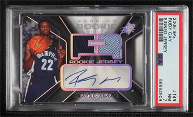 2006-07 SPx - [Base] #149 - Rookie Auto Jersey - Rudy Gay /1199 [PSA 7 NM]