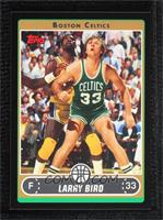 Larry Bird (Green Jersey Boxing Out Magic Johnson) #/99