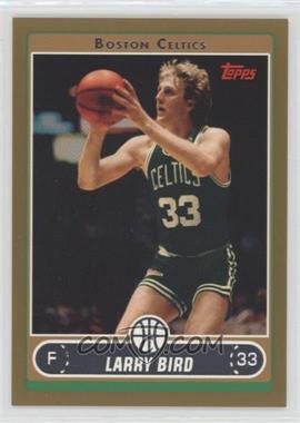 2006-07 Topps - [Base] - Gold #33.10 - Larry Bird (Green Jersey Shooting Jumper with Ball by Face) /500