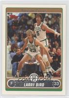 Larry Bird (White Jersey Defending with Bill Walton)