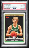 Larry Bird (Green Jersey Shooting Free Throw with Ball by Chest) [PSA 10&n…