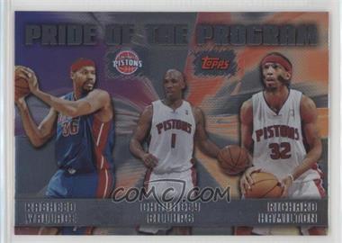 2006-07 Topps - Pride of the Program #PP1 - Rasheed Wallace, Chauncey Billups, Richard Hamilton