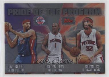 2006-07 Topps - Pride of the Program #PP1 - Rasheed Wallace, Chauncey Billups, Richard Hamilton