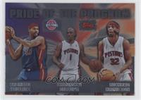 Rasheed Wallace, Chauncey Billups, Richard Hamilton