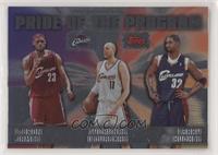 LeBron James, Zydrunas Ilgauskas, Larry Hughes