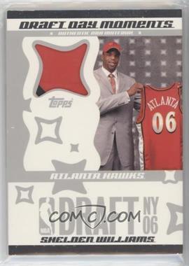2006-07 Topps Big Game - Draft Day Moments - Ball #DDMB-SW - Shelden Williams /25