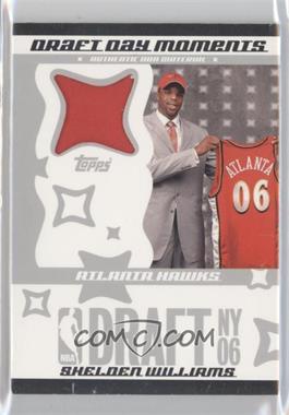 2006-07 Topps Big Game - Draft Day Moments - Ball #DDMB-SW - Shelden Williams /25