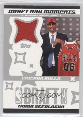 2006-07 Topps Big Game - Draft Day Moments - Jersey #DDMJ-TS - Thabo Sefolosha /99