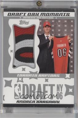 2006-07 Topps Big Game - Draft Day Moments - Jumbo Patch #DDMJP-AB - Andrea Bargnani /5