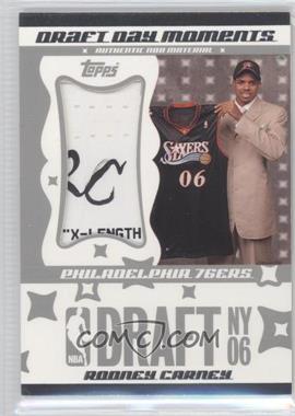 2006-07 Topps Big Game - Draft Day Moments - Tags #DDMLT-RC - Rodney Carney /1