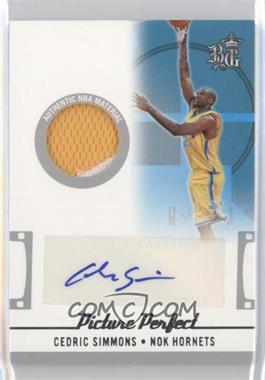 2006-07 Topps Big Game - Picture Perfect - Patch Autographs #PPPA-CS - Cedric Simmons /99