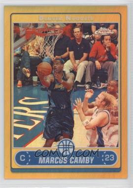 2006-07 Topps Chrome - [Base] - Gold Refractor #40 - Marcus Camby /25