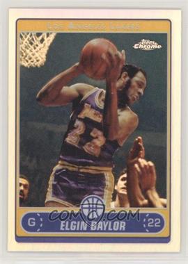 2006-07 Topps Chrome - [Base] - Refractor #158 - Elgin Baylor