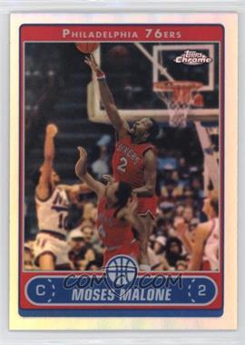 2006-07 Topps Chrome - [Base] - Refractor #160 - Moses Malone