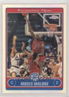 2006-07 Topps Chrome - [Base] - Refractor #160 - Moses Malone