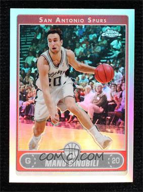 2006-07 Topps Chrome - [Base] - Refractor #78 - Manu Ginobili