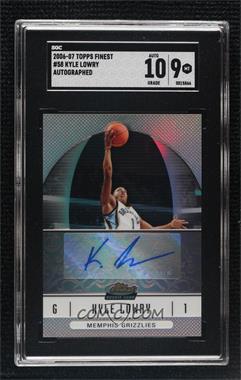 2006-07 Topps Finest - [Base] - Rookie Refractor Autograph #58 - Kyle Lowry [SGC 9 MINT]