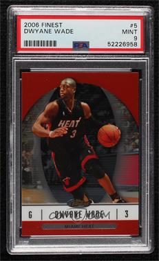 2006-07 Topps Finest - [Base] #5 - Dwyane Wade [PSA 9 MINT]