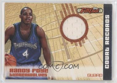 2006-07 Topps Full Court - Court Records - Relic #CR20 - Randy Foye /499