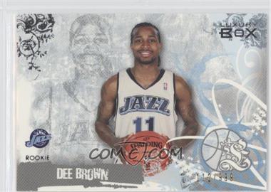 2006-07 Topps Luxury Box - [Base] #63 - Dee Brown /999