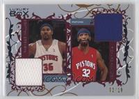 Rasheed Wallace, Richard Hamilton #/19