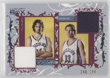 2006-07 Topps Luxury Box - Courtside Relics Dual #CDR-GM - Pau Gasol, Mike Miller /299