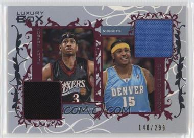 2006-07 Topps Luxury Box - Courtside Relics Dual #CDR-IA - Allen Iverson, Carmelo Anthony /299
